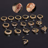 Korean Version Of The New Zircon Earrings Creative Side Drill Personalized Ear Bone Ring Cartilage Earrings