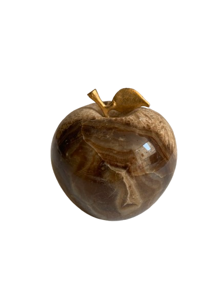 Handmade Marble Apple Ornament – Luxury Home Décor Accent