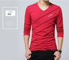 Men's Long-sleeved T-shirt Bottoming Shirt Cotton Long Sleeve V-neck