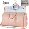 Large Capacity Travel Duffle Bag Women's Handbag Folding Suit Bag Waterproof Clothes Totes