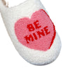 Love Heart Cotton Slippers Spring AutumnWomen Indoor Slippers Man Cotton Non-Slip Soft Warm Slides Home Shoes Couple Female Simple Plush Slipper