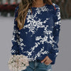 Oil Painting Colorful Flowers Women's Long-sleeved Pullover Top