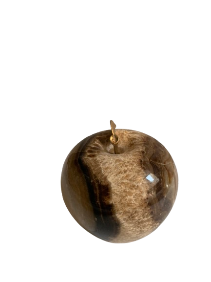 Handmade Marble Apple Ornament – Luxury Home Décor Accent