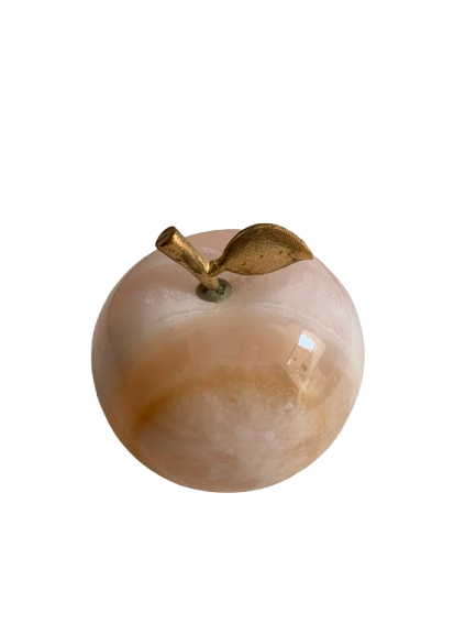 Handmade Marble Apple Ornament – Luxury Home Décor Accent